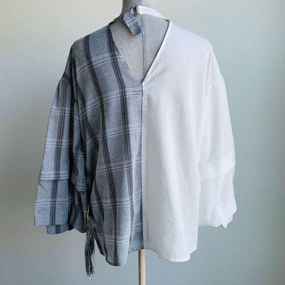 Spiralgirl Button Down Top Kawaii Japan Plaid Size F - Picture 7 of 9